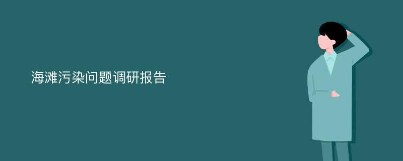 海滩污染问题调研报告